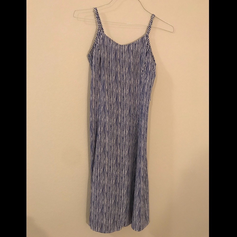 Old Navy Blue/White Striped Dress